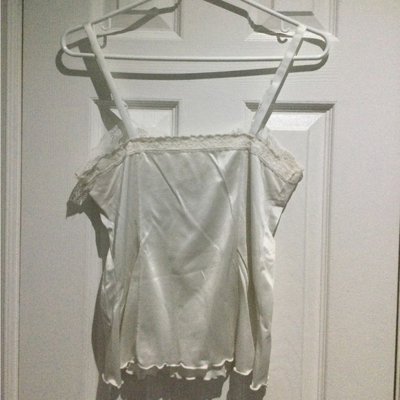 Pink Lady White Satin Lace Camisole - Picture 7 of 7